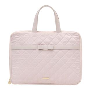 玫瑰日代现货Maison de Fleur蝴蝶结绗缝防水面料缓冲保护笔记本电脑包手提包