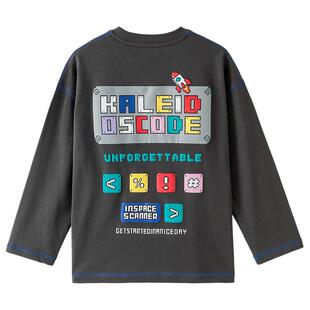 男童长袖T恤纯棉2026春装新款儿童中大童男孩春秋款打底衫上衣