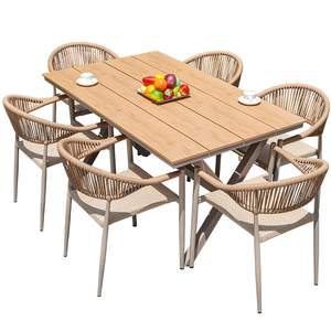 户外庭院咖啡厅露台桌椅组合