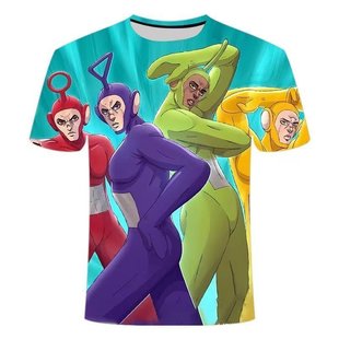 搞笑抽象的衣服夏季2024短袖搞怪新款男女印花青少年T恤时尚潮流