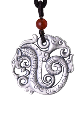 实心摩羯个性时尚汽车钥匙绳吊坠