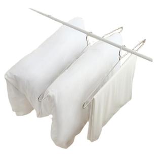 大衣架长晾衣架杆实心不锈钢晒被子床单家用阳台宿舍挂衣的加大号