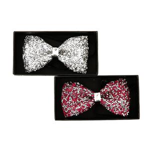 尖角平角蝴蝶结领结男结婚婚礼新郎衬衫兄弟团英伦3D水晶时尚酒红