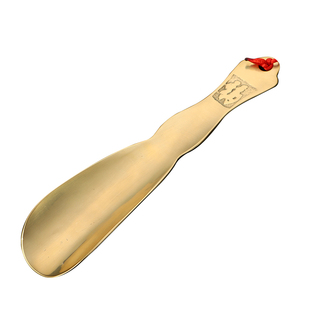 纯黄铜鞋拔子家用出差旅行随身便携式迷你提鞋器高档老式穿鞋神器