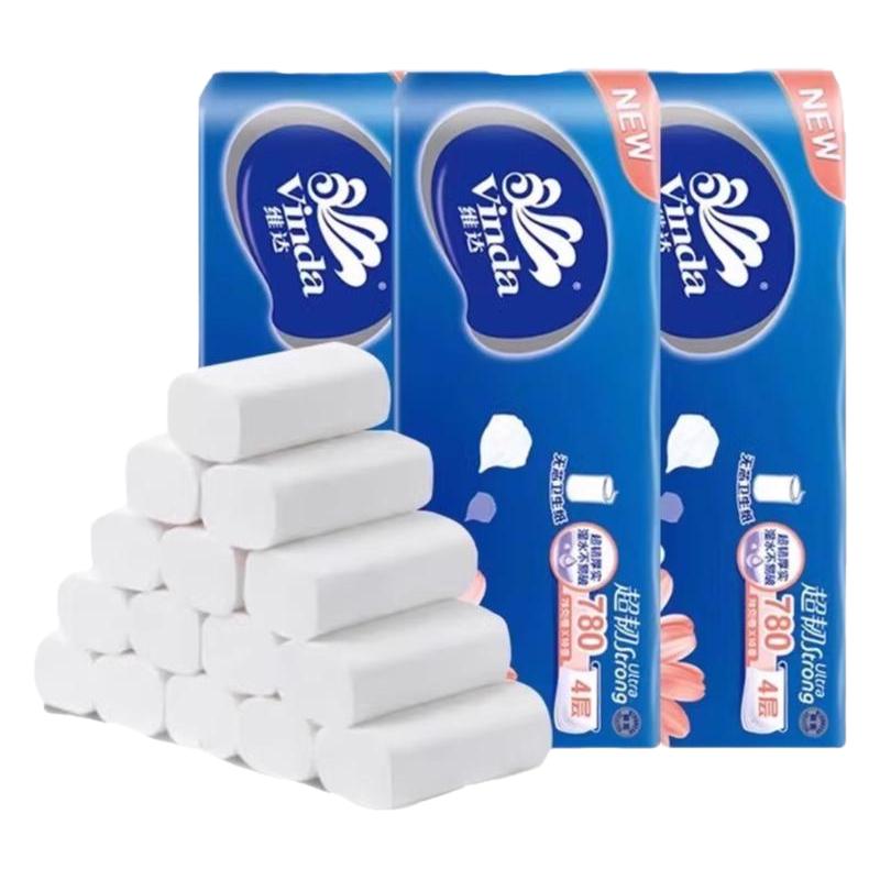 維達(dá)卷紙780克30卷無芯卷紙衛(wèi)生紙家用家庭裝衛(wèi)生間手紙廁紙紙巾