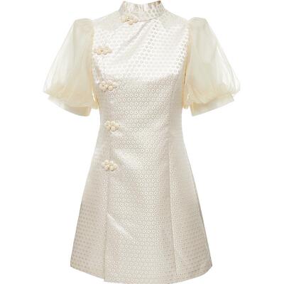 VeroModa旗袍甜美连衣裙连衣裙