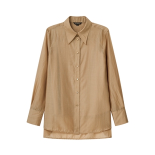 【莱赛尔】Scofield女松弛风轻薄长袖衬衫通勤两件套2026夏季新品