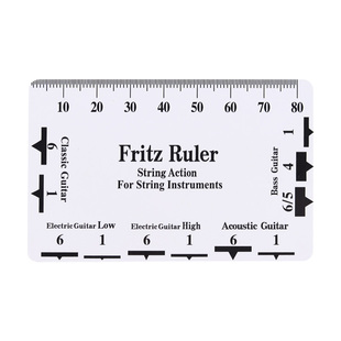 吉他弦距卡测量尺电吉他古典民谣贝斯测量调弦高测量弦高卡尺配件