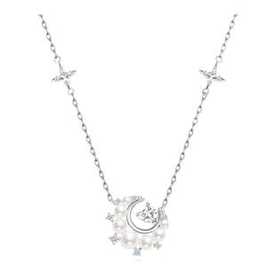 Fanci范琦【幻梦心月系列】珠光心月项链女小众轻奢设计感