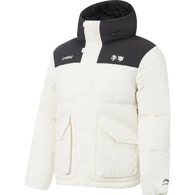李宁火锅羽绒服情侣工装外套