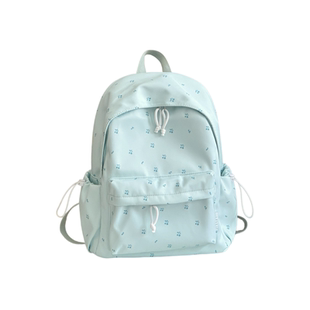 踏青春游小背包初高中学生大容量书包新款纯色休闲轻便百搭双肩包
