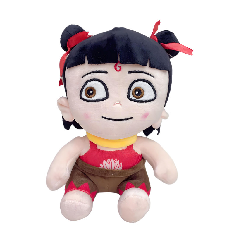 新款哪吒可录音毛绒玩具