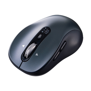 日本SANWA无线蓝牙鼠标双模充电静音可自定义按键办公四向滚轮