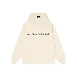 ATRY短款卫衣女连帽春秋潮牌美式复古休闲重磅加绒宽松情侣帽衫男