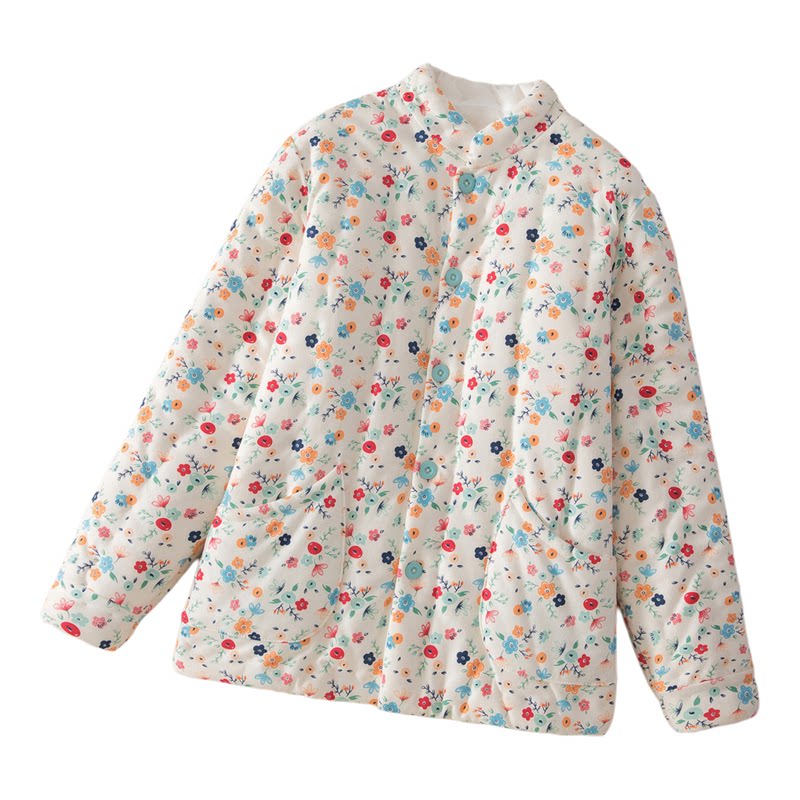 手工纯棉花棉袄防寒棉服外套女士