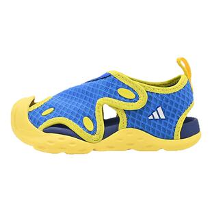 Adidas阿迪达斯新款儿童鞋男婴童沙滩鞋魔术贴百搭休闲鞋KI8902