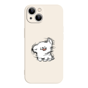 手绘小狗iPhone17苹果16promax华为mate70红米K80可爱p60小米15新款一加13适用vivoS30荣耀400oppo情侣手机壳
