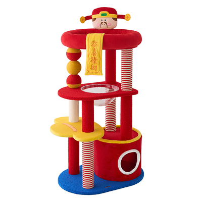 zeze财神新年猫爬架猫窝