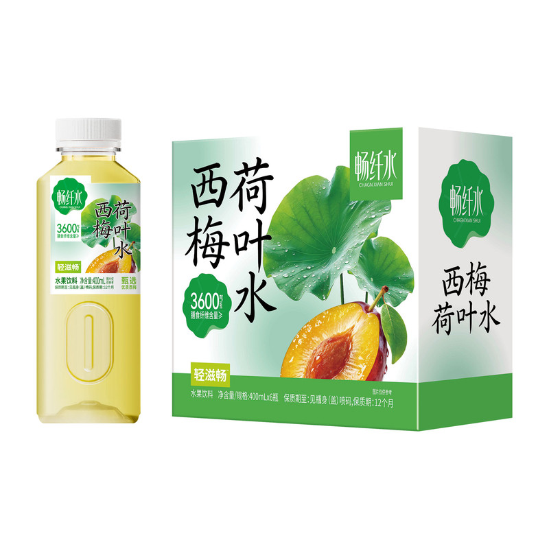 轻上西梅荷叶水低糖低卡水果饮料