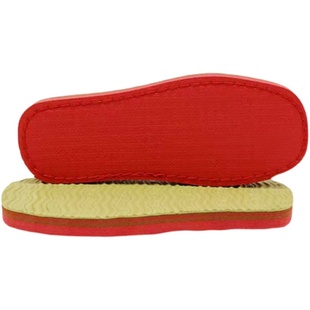 儿童鞋底勾鞋防滑耐磨牛筋小孩手工编织毛线棉鞋法兰绒鞋帮半成品