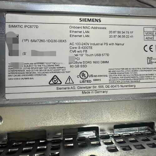 【议价-可维修】 6AV7260-0DG30-0BX0 全新/均有货