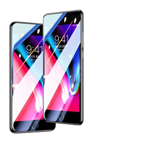 适用苹果8plus钢化膜iPhone8plus全屏覆盖护眼抗蓝光手机膜防爆防摔防指纹ipone高清玻璃贴膜全包无白边屏幕