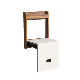 壁挂式换鞋凳子玄关实木隐形可折叠超薄家用门口穿脚椅贴墙柜入户