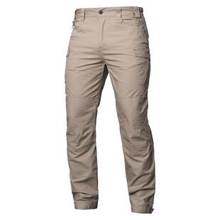 执政官户外战术裤男春秋防水弹力格子布工装休闲宽松直筒多袋裤子