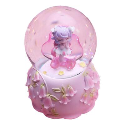 少女心月亮天使水晶球音乐盒礼物