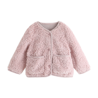 秋冬季新款儿童洋气加绒短款外套