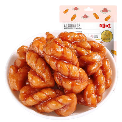 百草味麻花充饥夜宵年糕