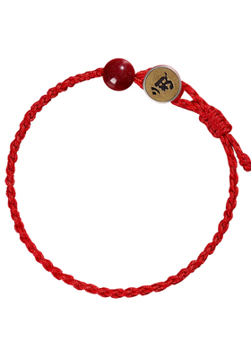 庆祥泰本命佛朱砂手绳