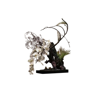 妖及样板间售楼处花艺定制 酒店会所仿真架构花艺原创花艺设计