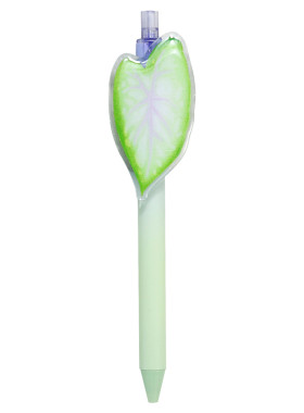 晨光植物学家按动中性笔带装饰夹