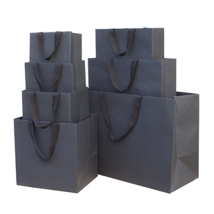 超大号礼物袋黑色纯色纸袋大中小包装袋可定制特殊尺寸一个起订