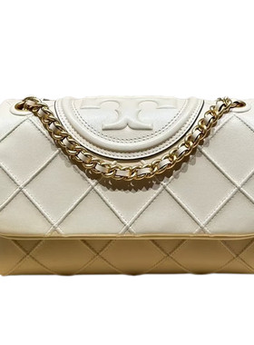 ToryBurch小号斜挎羊皮菱格包