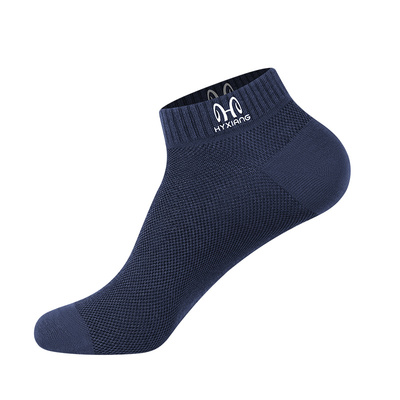 恒源祥100%纯棉防臭夏季男士船袜