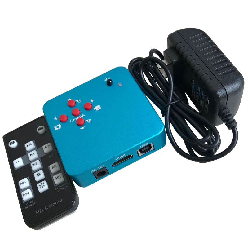 3800万像素HDMI/USB工业相机显微镜摄像头CCD带TF卡储存手机维修