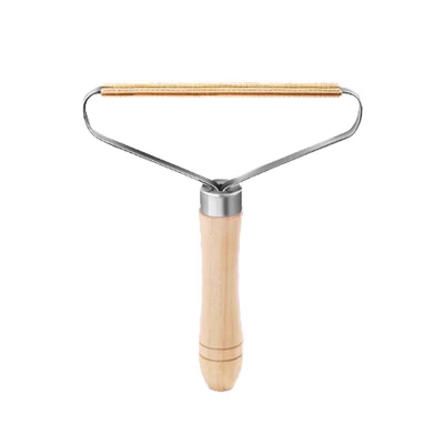 不伤衣物双面刮毛器木柄家用