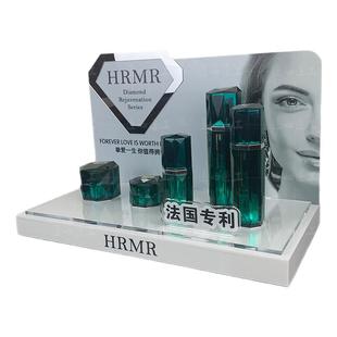 亚克力化妆品展示架带灯展架桌面样品陈列架护肤品摆台直播间展台