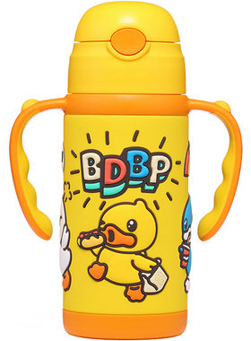 B.Duck小黄鸭保温杯握把背带儿童