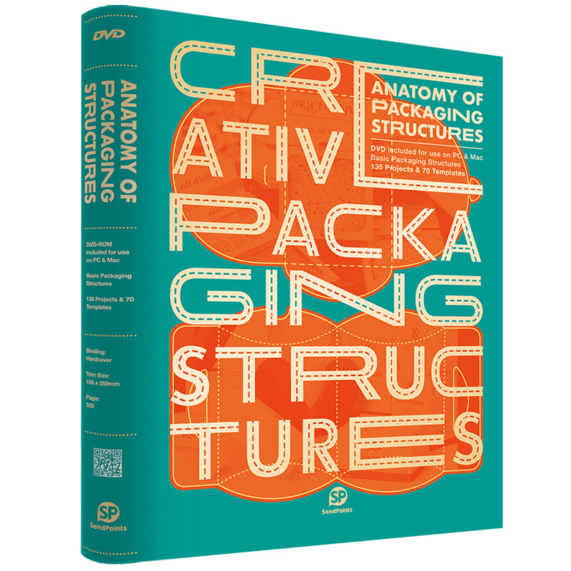 【现货】创意盒子包装结构解剖书 Anatomy of Packaging Structures含DVD纸盒包装设计英文原版 sendpoints出版