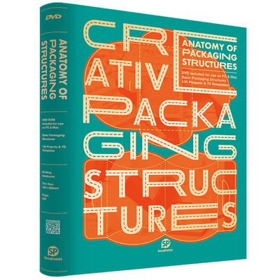 【现货】创意盒子包装结构解剖书(含DVD) Anatomy of Packaging Structures 礼物纸盒包装设计指南英文版平面设计书籍 Sendpoints