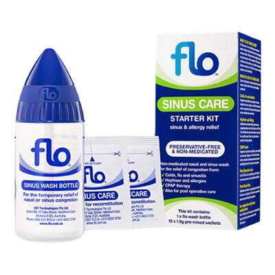 澳洲FLO Baby生理海盐水洗鼻器洗鼻盐 flobaby鼻塞无菌洗鼻喷雾