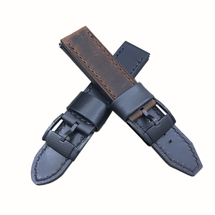 现货FOSSIL化石表带真皮22MM通用适配FS4656FS4682FS5586手表配件