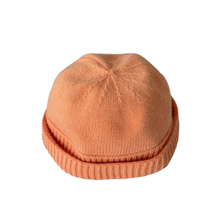 百搭针织瓜皮帽子女秋冬薄款冷帽毛线帽潮男情侣雅痞瓜皮帽地主帽