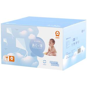 贝舒乐纸尿裤M码162片真芯薄