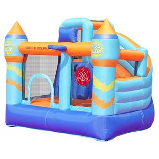 博士豚小型儿童充气城堡室内蹦蹦床家用充气堡跳床玩具屋淘气堡