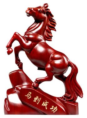 花梨木十二生肖木雕客厅祝福木质