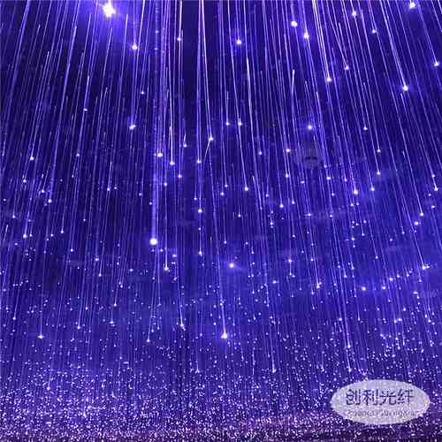网红餐厅星空走廊光纤吊灯乱草星空顶满天星酒吧LED光纤灯纤维灯